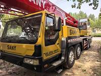 Grue sur camion SANY STC500 d'occasion, capacité de charge 50T, poids 50000KG, 0-1000 heures d'utilisation, unité mobile d'occasion dotée de moteur, pompe et PLC