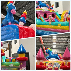 Parque de Juegos Inflable Comercial para Interiores, Castillo Inflable de Unicornio, Castillo Inflable para Saltar en Venta - Product Image 4