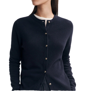 <span class=keywords><strong>Cardigan</strong></span> in Lana / Cashmere per Donna, Maglia Fine 12GG, Morbido e Caldo, Rosa, Puro Lana, con Bottoni, Lavorato a Maglia - Product Image 1