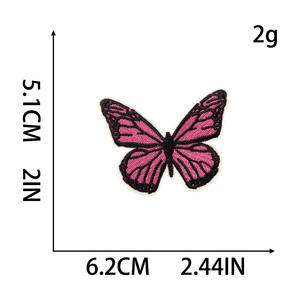 Stock prêt Y2K rose patchs brodés en gros amour vibrant XOXO <span class=keywords><strong>Disco</strong></span> boule lèvre lunettes de soleil broderie Badges pour vêtements - Product Image 4