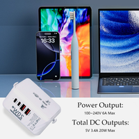 Usine en gros Reisende adaptateur logo personnalisé emballage PD20W QC3.0 chargeur d'alimentation de voyage USB type-c 6A courant nominal
