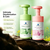 Mousse nettoyante intime féminine équilibrée au pH, personnalisable OEM/ODM, avec extrait végétal – Produit d'hygiène