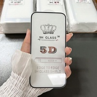 Protecteur d'écran en verre trempé 5D prix usine pour iPhone 16 Plus 15 Pro Max 14 Pro téléphones mobiles 9H Film de protection en verre
