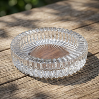 Cendrier en verre moderne Erliao, résistant à la chaleur, facile à vider, bord lisse, pour chambre d'hôtel, comptoir de bar, maison