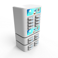 Borne de location de batteries externes partagées Y2 Power NEO 8A avec 8 batteries de 6 000 mAh pour une alimentation nomade