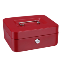 UNI-SEC Geld Cash Coin Opbergdoos, Draagbare Metalen Cash Geld Custom Tin Box Lock, plastic Cash Box (CB20)