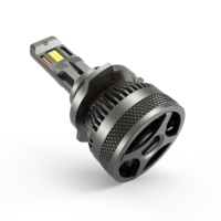 Phare LED CN360 2024 Nouveau Design H7 H4 H8 H1 9005 12V 3570 Chipset 55W avec Ventilateur 9006 pour Voiture et Camion