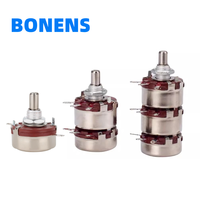 Potentiomètres rotatifs à double film de carbone Bonens WTH118 100-47k Tolerance 20%