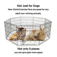 Fabricant vente en gros de clôture mobile pour animaux de compagnie, clôture pour chat et chien, Cage métallique antirouille, clôture pour chien d'extérieur