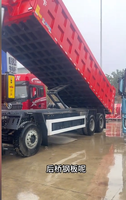 Camion benne minier poids lourd Shacman X5000E 8x4 Euro 6, direction électrique à gauche, boîte de vitesses FAST 12 rapports, 451-500 CV, MVM 10-15T