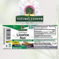 Racine de réglisse prend en charge la santé digestive extrait de fluide sans alcool 100% supplément à base de plantes pures