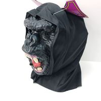 Prix usine 1 PC noir fantôme forme Halloween masque effrayant Silicone masque complet pour jeu tir mascarade Cosplay film