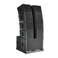 Line Array Haut-parleur Double 8 pouces Deux voies Passive Line Array Haut-parleurs alimentés Système de son surround Audio de scène professionnel