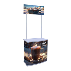 Mostrador de mesa de promoción de PP reutilizable duradero y económico soporte de exhibición de cabina de exposición interior/exterior - Product Image 4