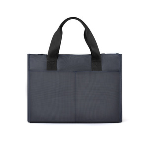 Sac pour ordinateur portable en polyester léger résistant à l'eau, sacoche d'affaires portable grande capacité, sac à bandoulière personnalisé avec logo - Product Image 3