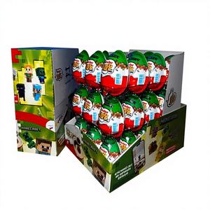 For Joy Minecraft & Stranger Things Huevos de Chocolate con Leche y Relleno de Frutos Secos y Caramelos, 36 unidades de 20g - Product Image 1