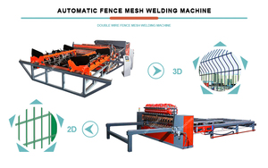 2.5-6mm tam otomatik 3D çit ve 2d anti-tırmanma çit çelik tel örgü çit panel KAYNAK MAKINESİ üretim hattı fiyat - Product Image 6