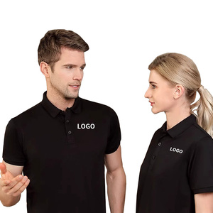 Promotional Polyester Polo Shirt Custom Silk Screen Printing Logo Polo T-Shirt for Business