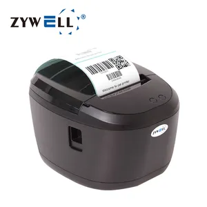 Thermal label printer with auto cutter zy309 inkless price tag name logo barcode sticker printer