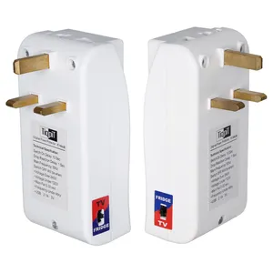 1004 штекер стандарта Великобритании, 2 USB, однофазный защитный предохранитель напряжения для холодильника, 110 В, защита от перенапряжения