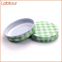 Couvercles en fer blanc personnalisables anti-déversement de qualité alimentaire 86 mm avec trou pour paille pour bouteilles et bocaux à col vissé – Vente en gros