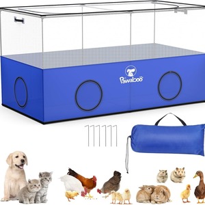 Tenda Recinto Pieghevole <span class=keywords><strong>per</strong></span> Animali Domestici <span class=keywords><strong>da</strong></span> Esterno con Pareti in Rete Traspirante e Fondo Solido, alla Moda <span class=keywords><strong>per</strong></span> Gatti, <span class=keywords><strong>Cani</strong></span> e Piccoli Animali, Tutte le Stagioni - Product Image 1
