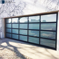 Ce verre trempé automatique approuvé/Pc/portes de garage en verre en aluminium pour Villa Shop Store
