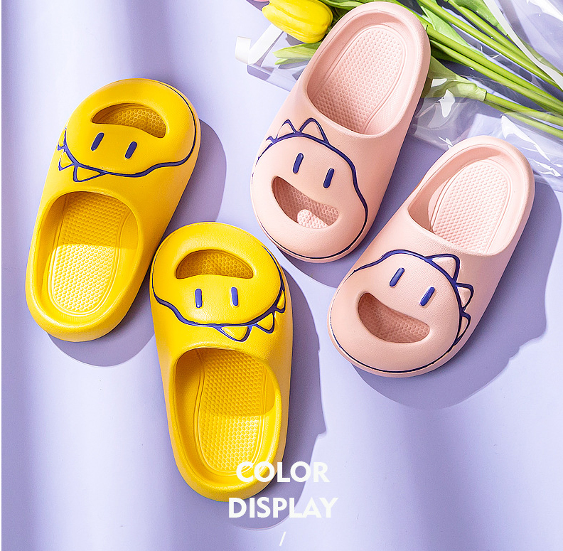 Boys Girls House Slides EVA Thick Sole Indoor Flip-flops Little Children's Cartoon Summer Slippers