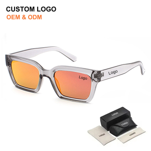 Fabricant en gros de lunettes de soleil de luxe, mode, logo personnalisé, rétro, tendance, UV400, lunettes de soleil rectangulaires de petite taille pour hommes et femmes - Product Image 1