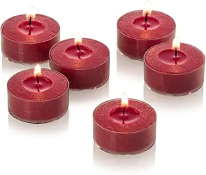 Sáp Parafin Bán Trực Tiếp Từ Nhà Máy Đèn Trà Đốt Không Mùi 8 Giờ Nến Tealight Trắng 100/Pkg Làm Quà Sinh Nhật - Product Image 6