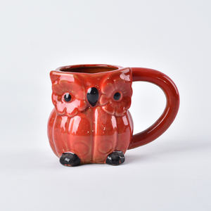 Taza Híbrida de Cerámica con Diseño de Búho y Calabaza, Taza de 16 oz con Esmalte Reactivo para Cerveza, Café y Té, Vajilla Creativa con Diseño de Animales para Halloween - Product Image 2