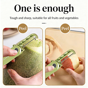 Nuovo Pelapatate Pieghevole Portatile in Acciaio Inossidabile per Cucina e Uso Domestico, Ideale per Frutta e Verdura, un Bestseller! - Product Image 3
