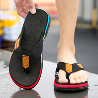 Tongs de mode pour hommes, sandales antidérapantes confortables, pantoufles souples et durables à absorption des chocs pour l'été, décontractées, intérieur et extérieur