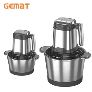Kitchen appliance stainless steel metal home commercial vegetable chopper mincer manual electric meat grinder mixer fufu machine