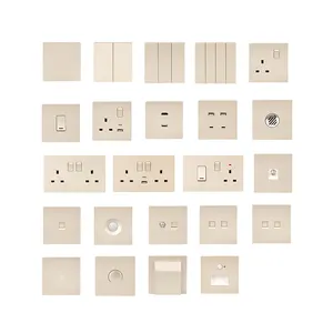 Best selling gold electrical switch wall switch socket wall light switch socket