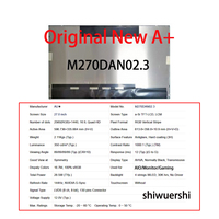 Layar Lcd 27 "2560*1440 LVDS 130pin 144Hz Pengganti M270DTN01.000 M270DTN01.00E M270DTN01.3 M270DTN01.0 CELL M270DAN02.3