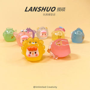 ชุดของเล่นตัวการ์ตูนสามมิติ Lanshuo ทำจากเรซิ่นพลาสติกขนาดเล็ก สำหรับเด็กอายุ 7-12 ปี - Product Image 4