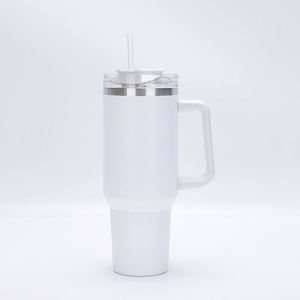 Gobelet isotherme de voyage 40oz H1.0 avec poignée, couvercle, paille et base antidérapante, ODM OEM Marque personnalisée - Product Image 1