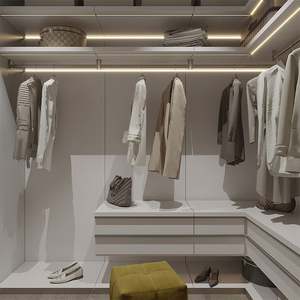 Armario de Pared para Dormitorio de Alta Calidad SANTOPOVA, Diseño de Armario de Esquina, Organizador de Armario - Product Image 4