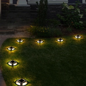 Ngoài trời hợp kim nhôm tròn vỉa hè <span class=keywords><strong>LED</strong></span> Road Studs gắn đường sắt năng lượng mặt trời Powered công viên mặt đất boong Dock vườn ánh sáng cho vườn - Product Image 2