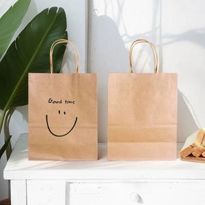 Sac en papier kraft brun personnalisé pour emballage alimentaire à emporter, recyclable, avec votre propre logo - Product Image 5