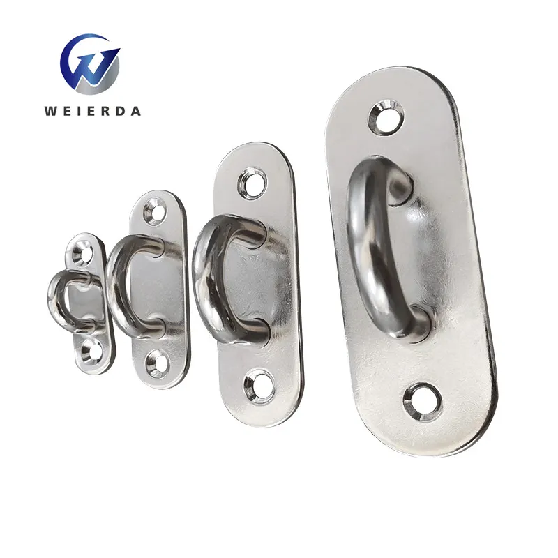 In Acciaio Inox Diamante Marine Pad Occhio Piastre di Metallo Hardware