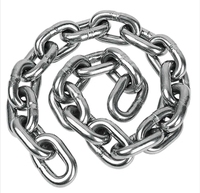 Chaîne d'ancre standard solide durable en acier inoxydable DIN766 3mm 10mm chaîne à maillons courts