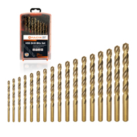 Foret hélicoïdal Oem entièrement moulu en acier inoxydable, titane Din M35 Cobalt, tige droite VA TYPE/ambre Hss forets hélicoïdaux pour métal