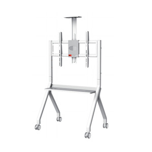 Support TV mural réglable en hauteur avec étagère en acier, support TV mural, support TV motorisé pivotant - Product Image 4