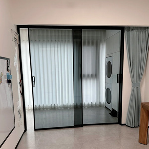 Maplemiles anti-ouragan Patio Impact 4 pistes Grand balcon extérieur en verre <span class=keywords><strong>Porte</strong></span> <span class=keywords><strong>coulissante</strong></span> en verre d'aluminium à rupture thermique - Product Image 2