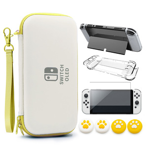 <b>Switch</b> Oled Protective Kit Carrying <b>Case</b> With Screen Protector And Paw Grip Covers - Product Image 1