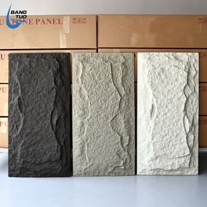 Pu đá tường Bảng điều khiển Faux Rock 3D nấm đá bên ngoài bức tường Ốp ngoài trời nhân tạo đá Veneer - Product Image 1