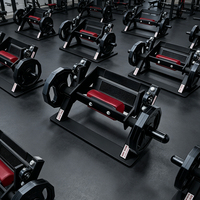 Machine de musculation de la cheville en acier de sécurité à charge de plaques commerciale avec flexion dorsale du tibia pour une utilisation en salle de sport
