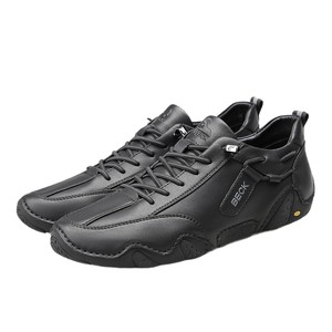Chaussures pour hommes en cuir véritable Gongyang, nouveau style 2026, chaussures décontractées, semelle souple, antidérapantes, respirantes, légères, amortissantes - Product Image 1